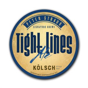 Tight Lines Ale label logo