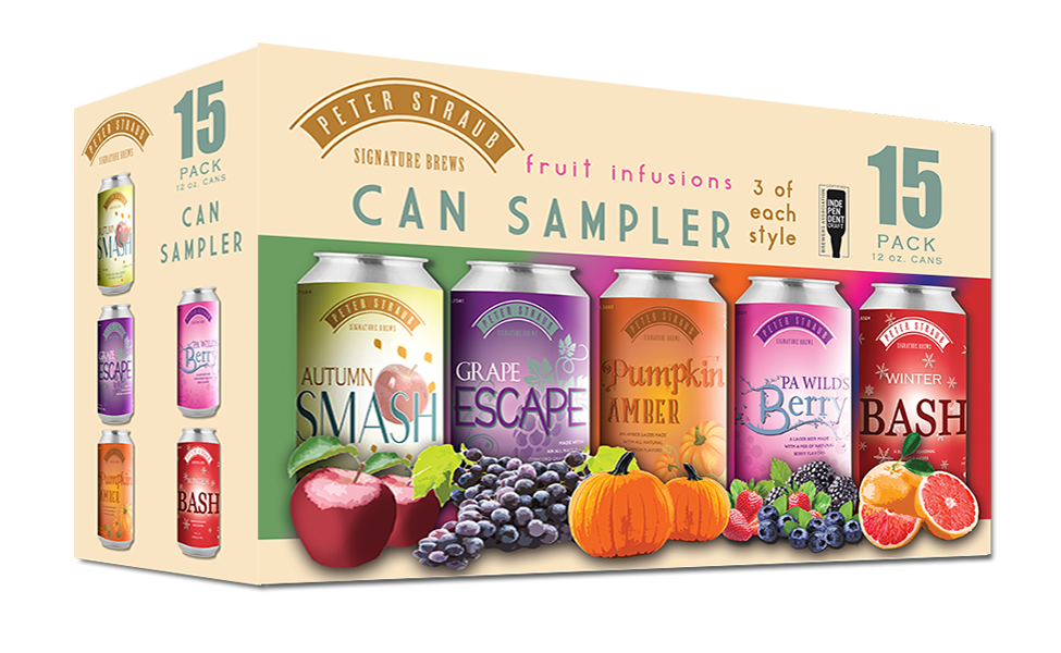 Fruit Infused Can Sampler 15 pack box