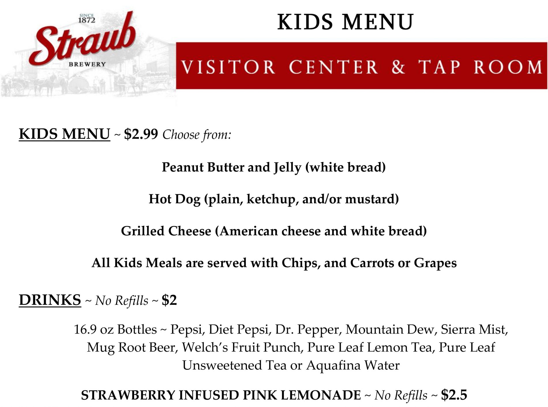 Visitor Center & Tap Room – Straub Brewery