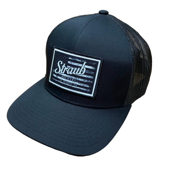 Black/White Flag Trucker Hat