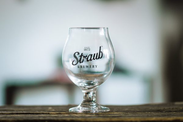 Straub Brewery Belgian glass