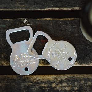 Straub bottom opener keychain
