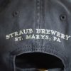 Strab Brewery name on back of of vintage gray baseball hat
