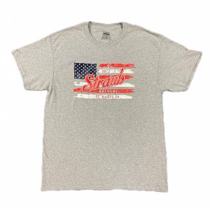 Gray American Flag Tee