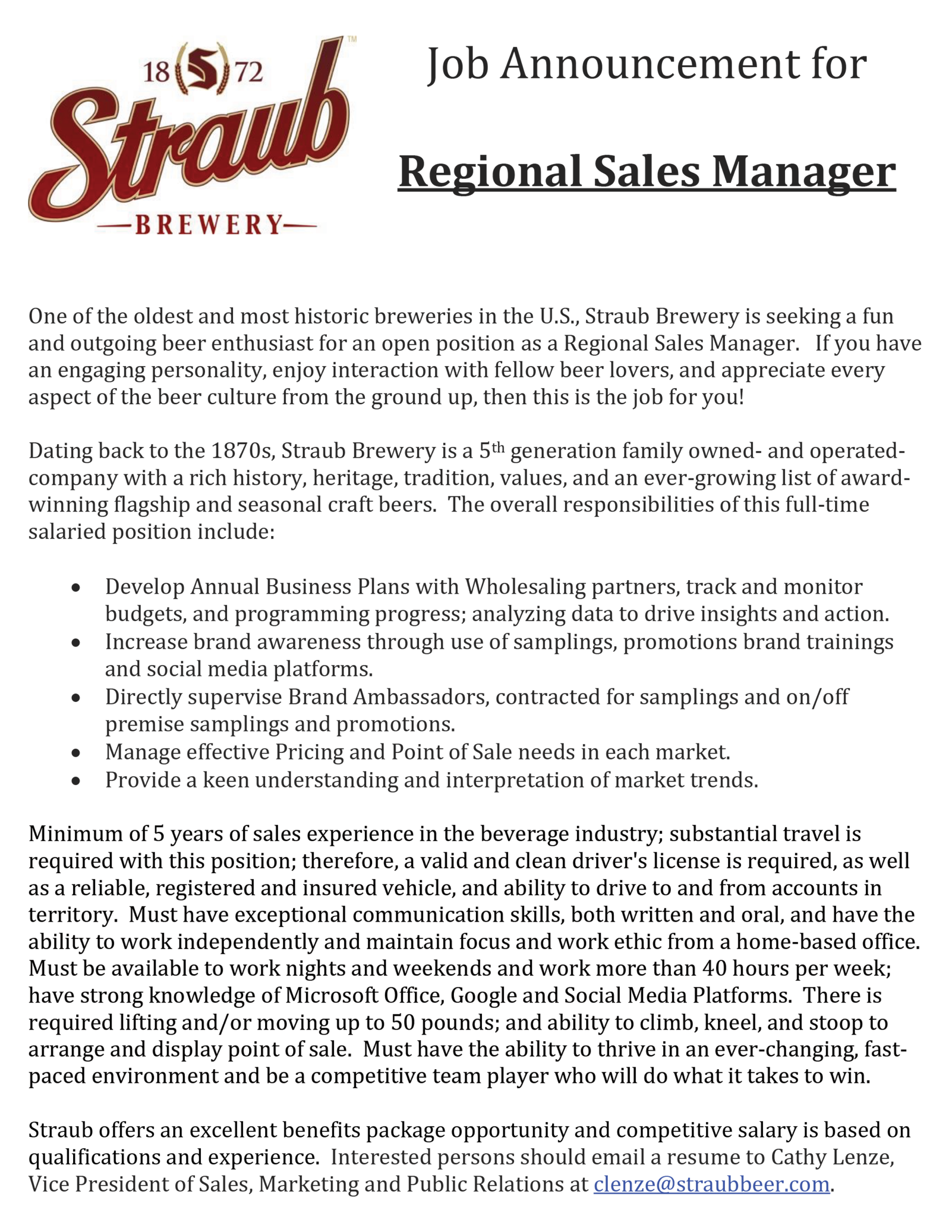 straub-job-announcement-rsm-straub-brewery