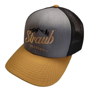 Gray Gold Mesh Hat