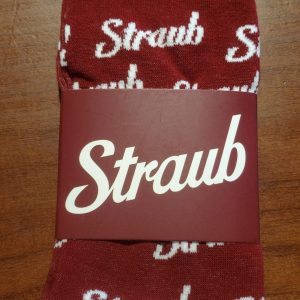 Straub Burgundy Beer Socks