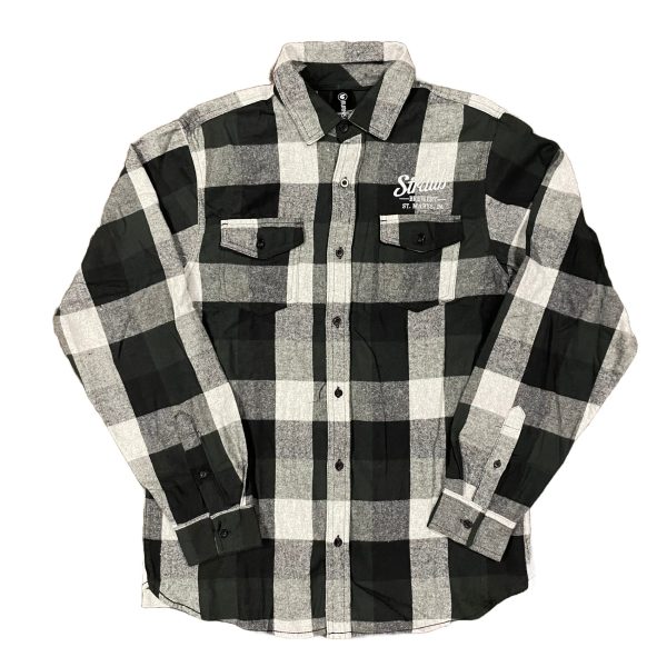Black and White Buffalo Check Flannel