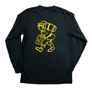 Comfort Color Black Long Sleeve BMan Tee
