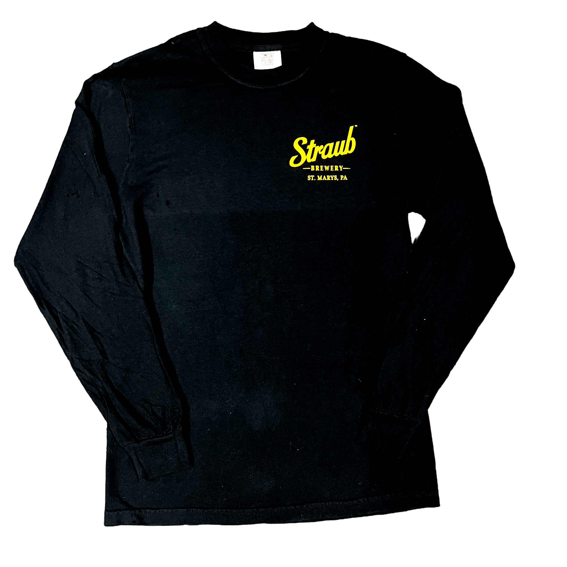 Comfort Color Black Long Sleeve BMan Tee - Image 2