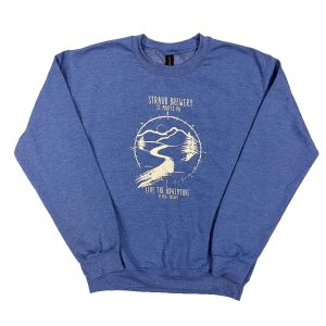 Live the Adventure Heather Blue Crew