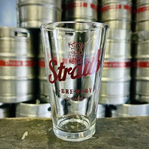 Straub Bavarian Man Pint Glass