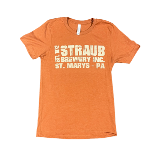 Orange Stacked Straub Tee