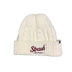 White Cable Knit Hat