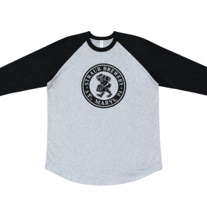 Gray and Black B-Man Baseball Tee